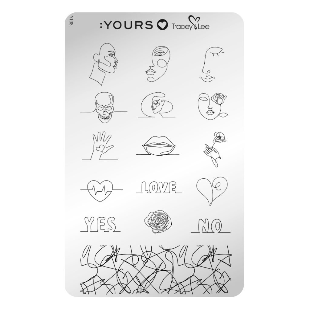 :Yours Stamping Plate Drawing the Line