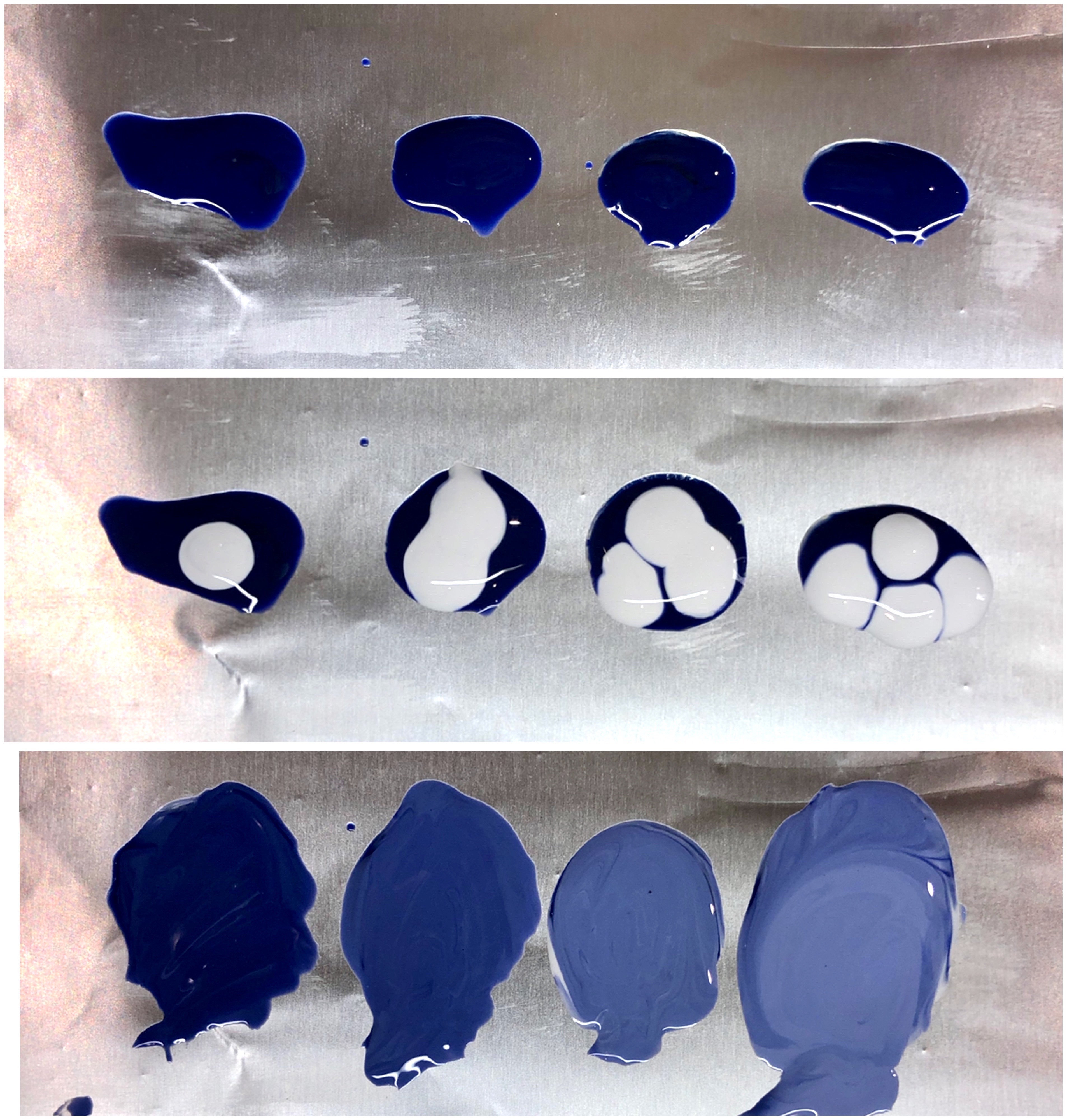 Salon System Gellux Julie Ann Blue nail art