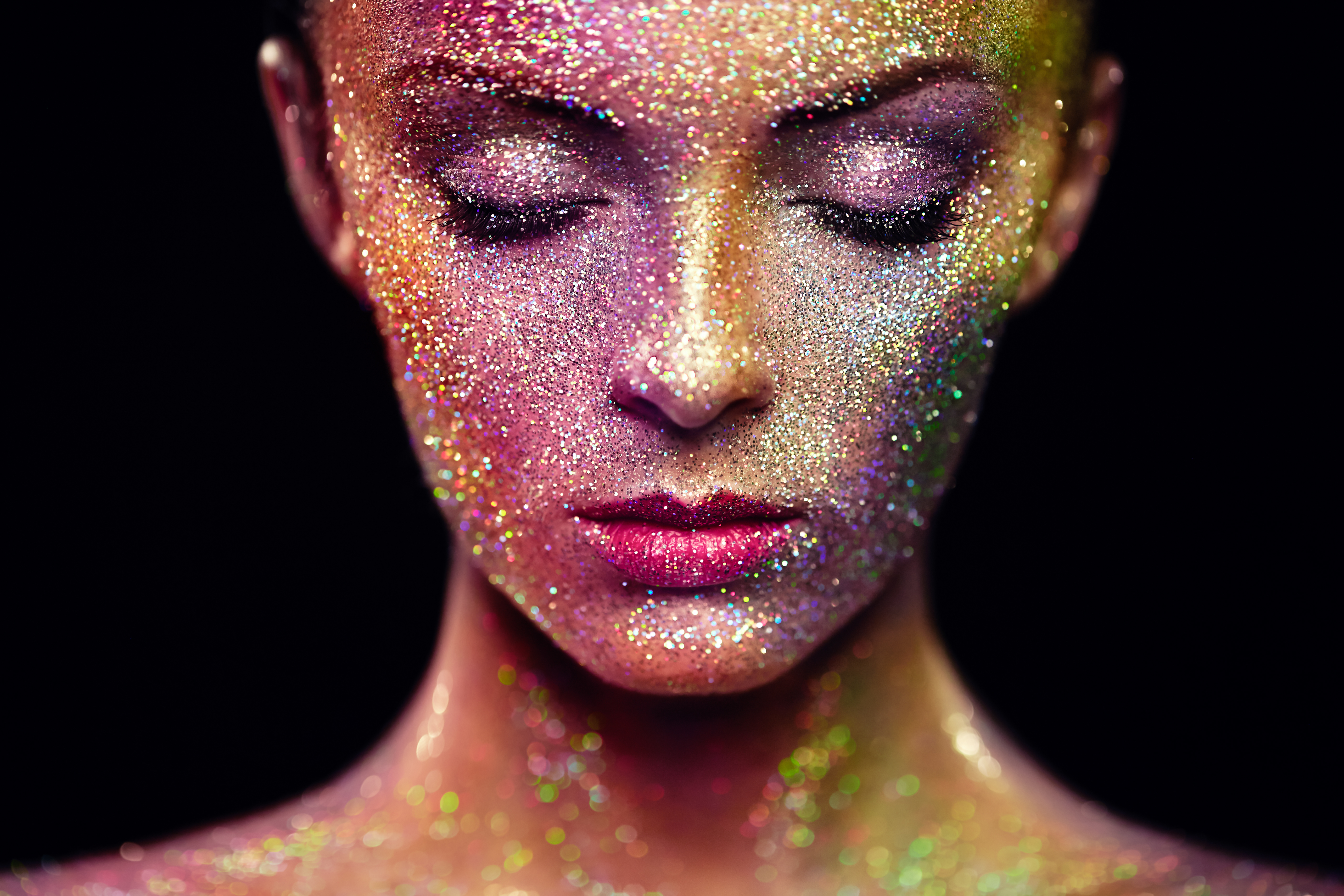 Glitter makeup BeautyandHairdressing