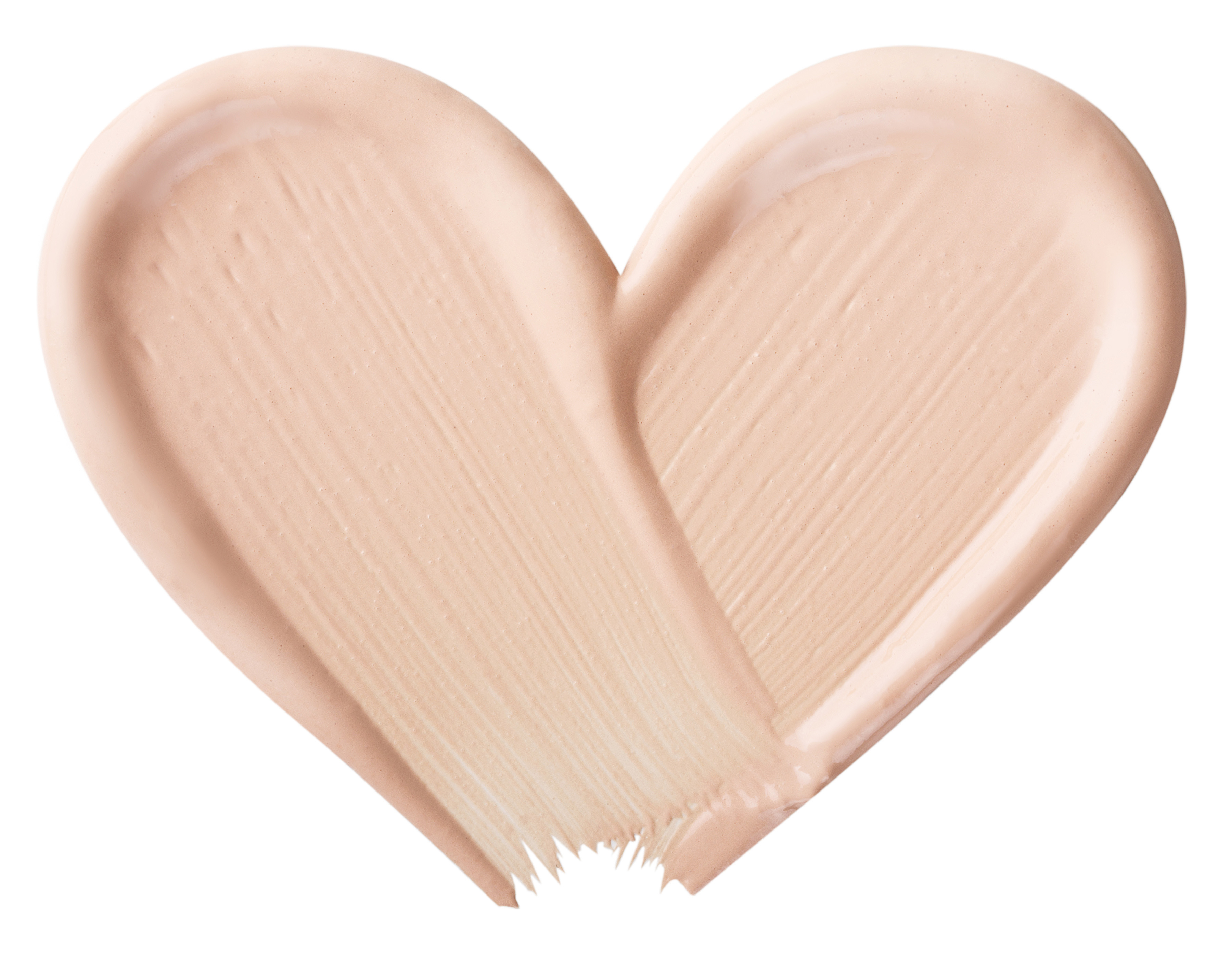 foundation makeup heart