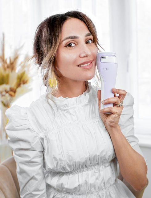 Amena Khan Tria Beauty