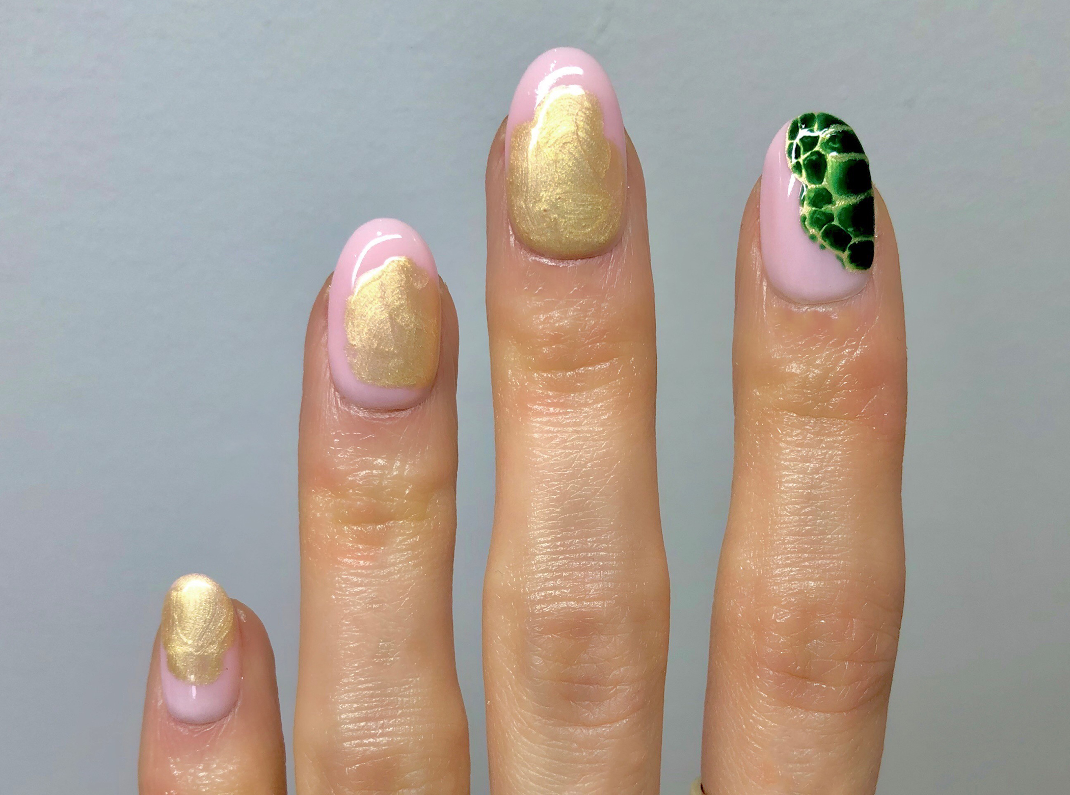 Salon System Gellux Crocodile Nail Art Julie Anne