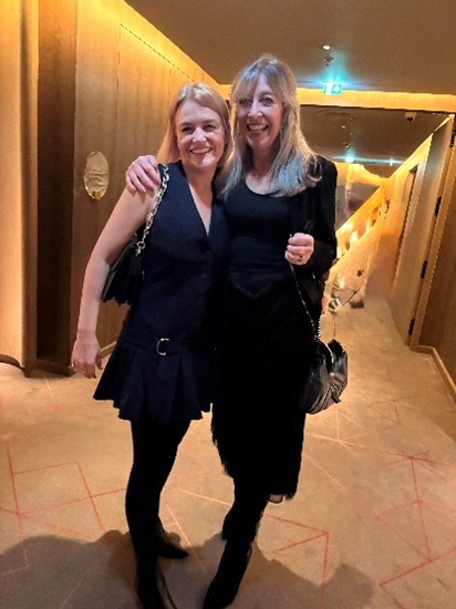 Samantha Grocutt with Hellen Ward