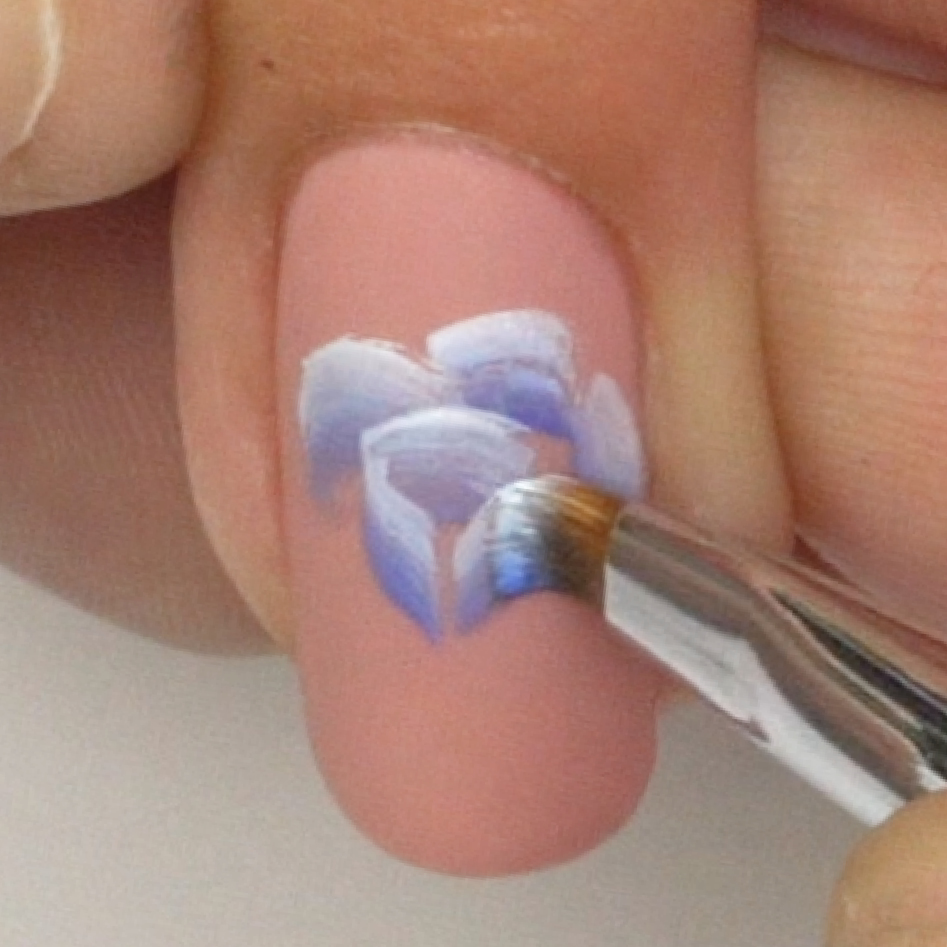 Nail Art Step by Step: Summer ombré flowers