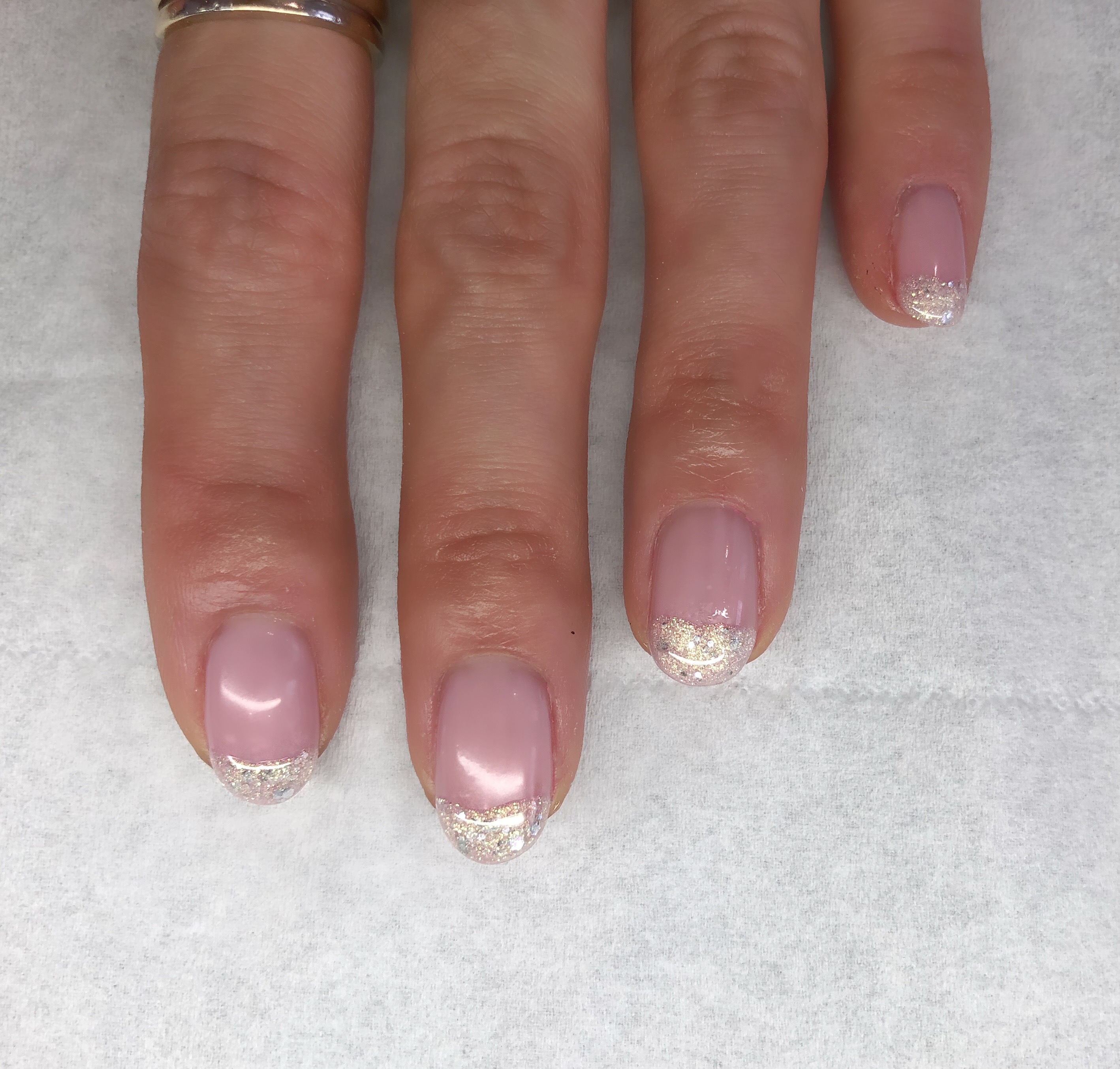 Salon System Gellux Glitter Fade Stars Julie-Ann Nail Art