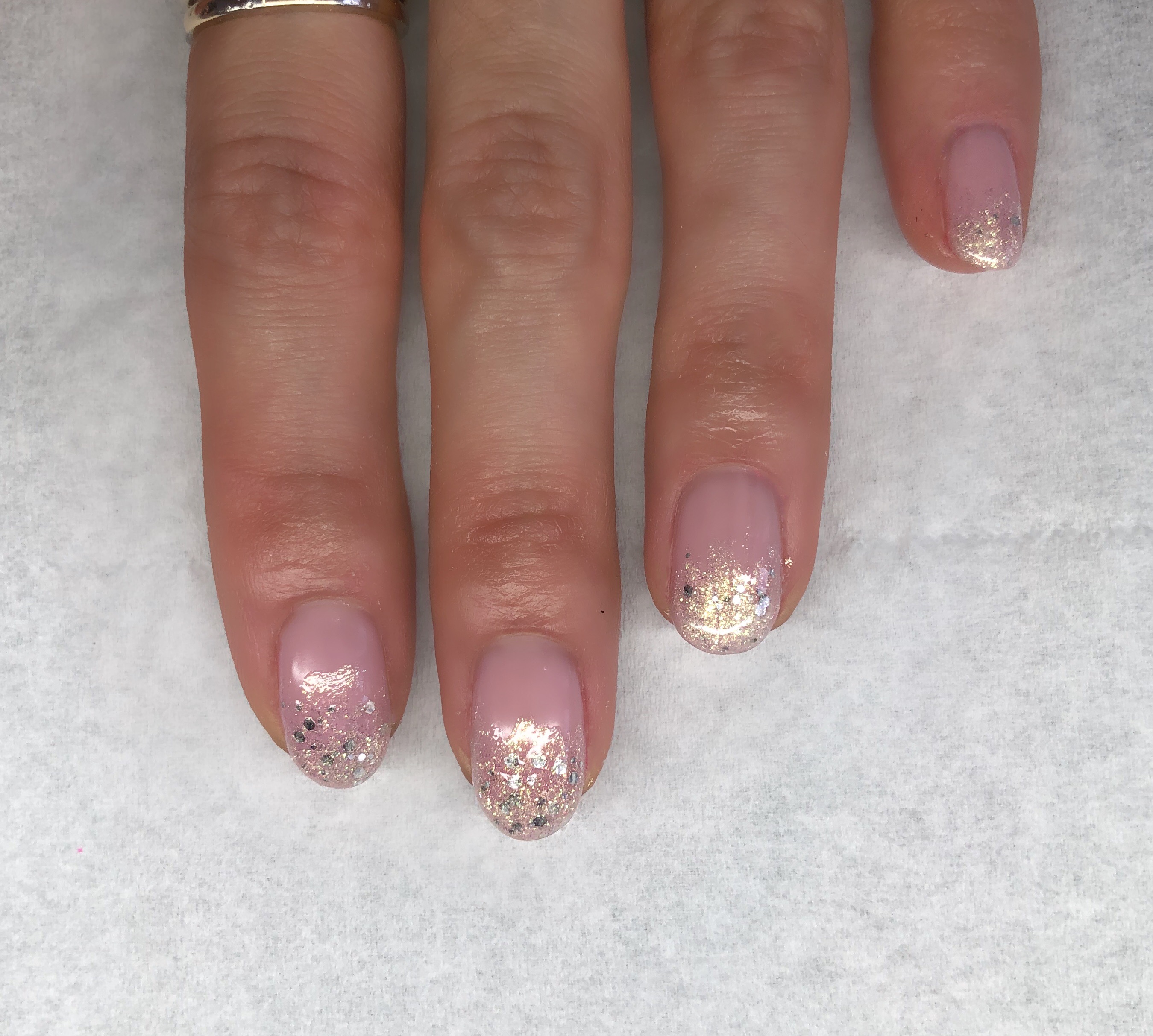 Salon System Gellux Glitter Fade Stars Julie-Ann Nail Art