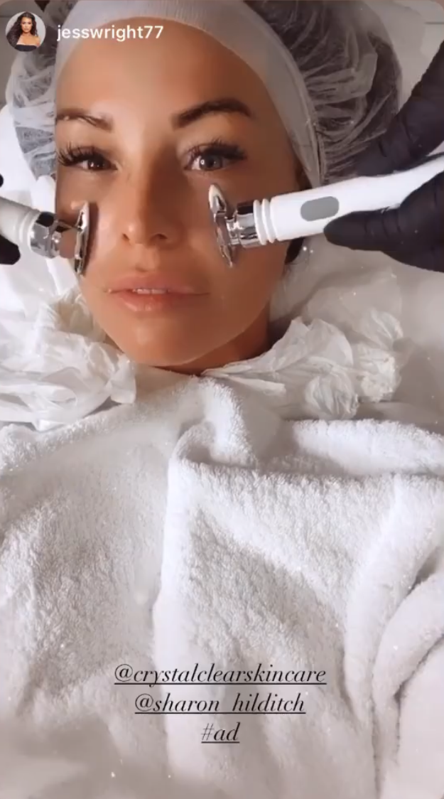 Crystal Clear Skincare's Celebrity Ambassador, Jess Wright