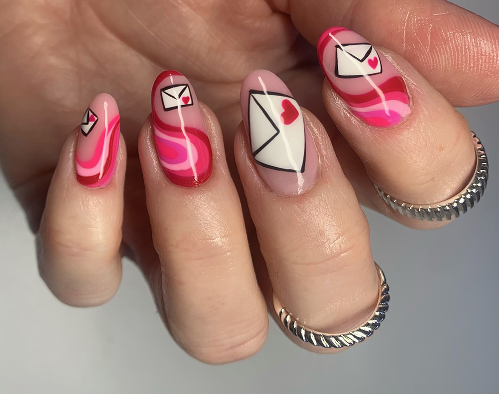 90+ Fab and Flirty Valentines Day Nail Art for 2024 - Hike n Dip