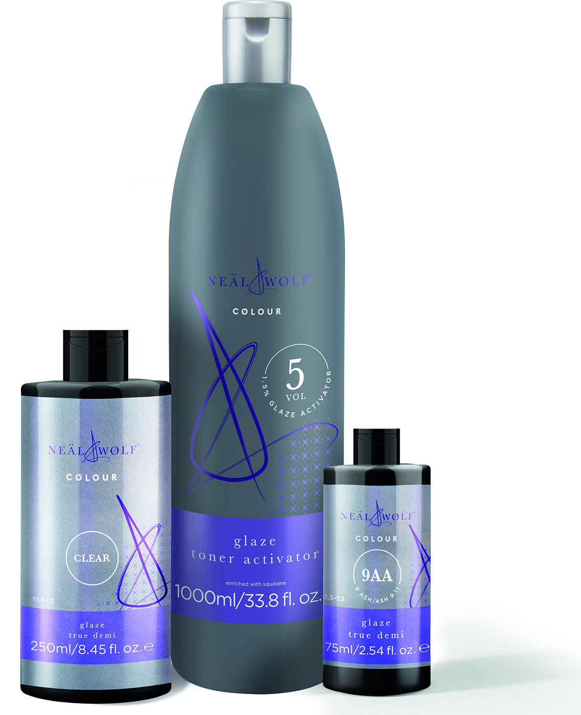 Neäl & Wølf Glaze True Demi rapid toner