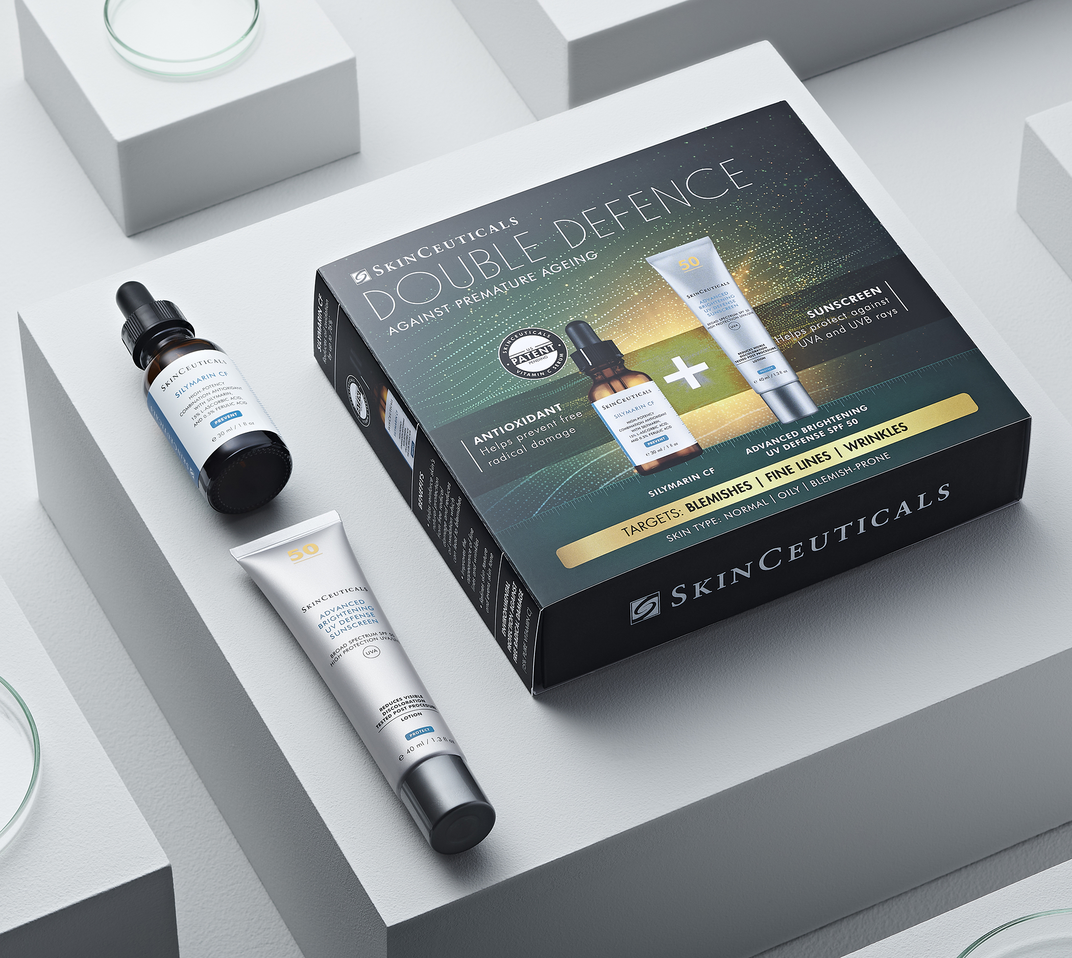 Skinceuticals Double Defence Silymarin CF Kit 