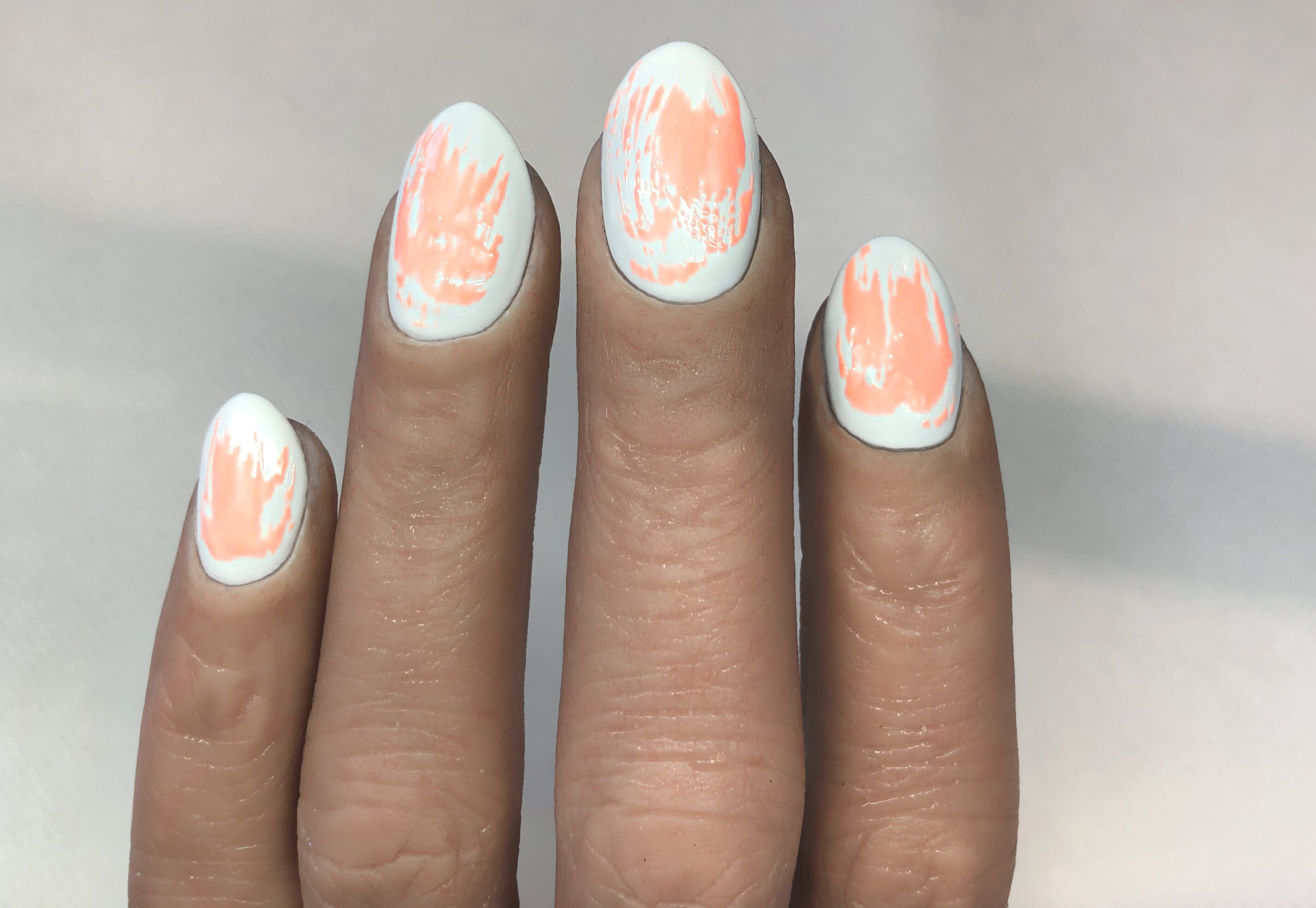 Salon System Gellux Cow Print Nail Art