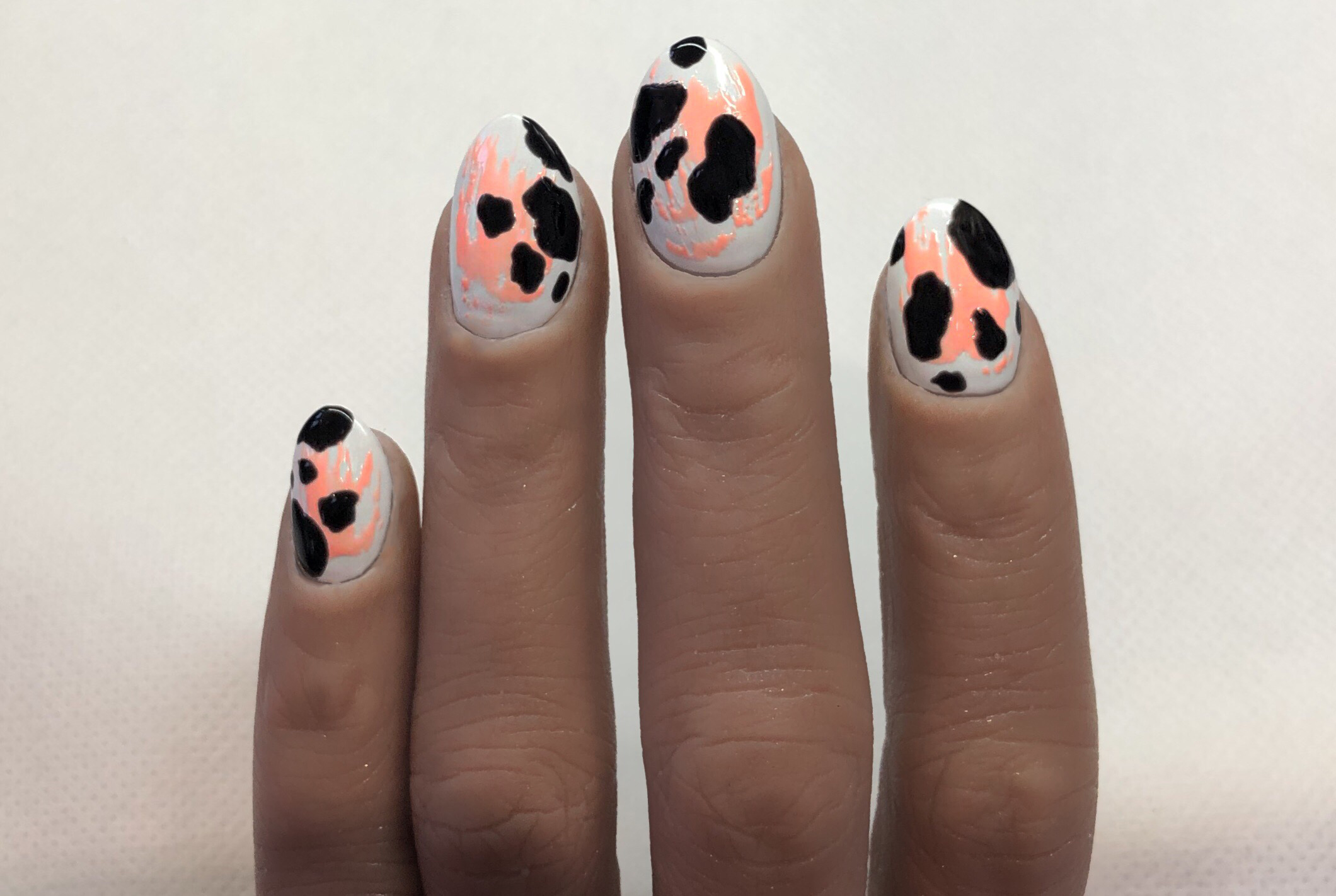 cow print nails | Country nails, Cow nails, Rodeo nails