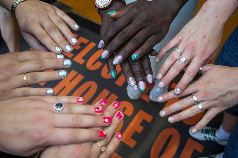 TGB X Bristol Bears Women nails