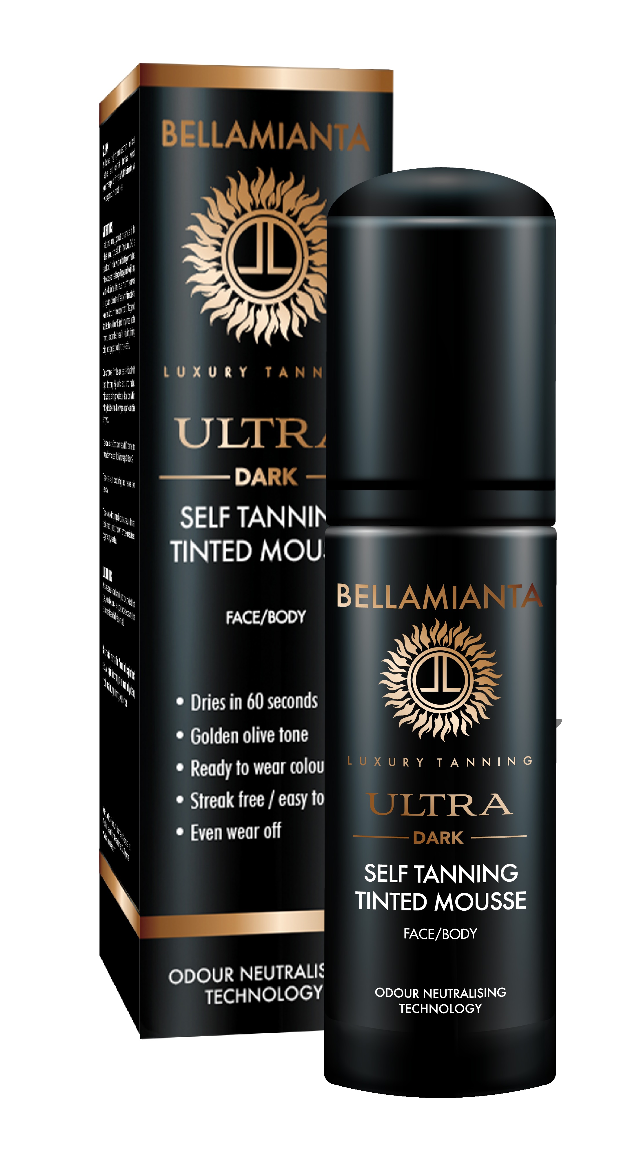 Bellamianta Ultra Dark Self Tanning Tinted Mousse 