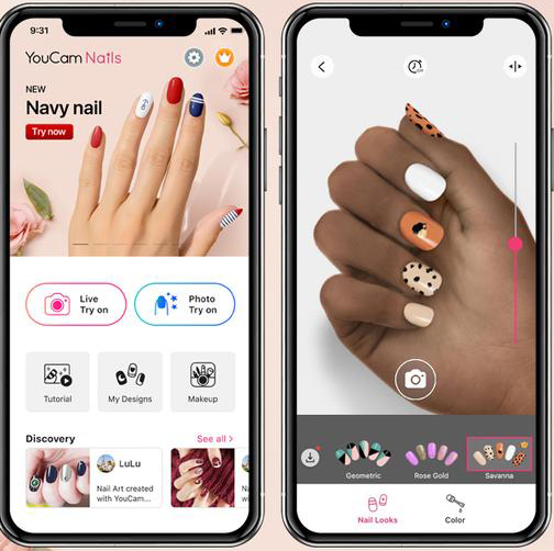 YouCam Nails app