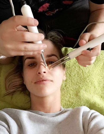 Vogue Williams CACI skincare facial