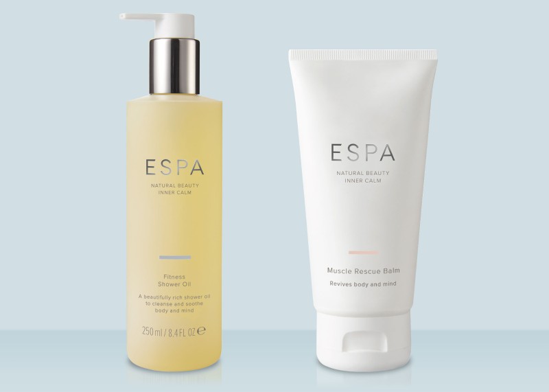 ESPA Muscle Rescue Balm & ESPA Fitness Shower Oil 